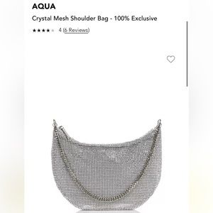 Aqua -Crystal Mesh Bag